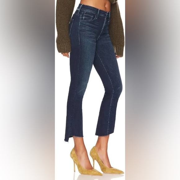 NWT MOTHER jeans the insider crop step fray Wash: Good For You Size 24